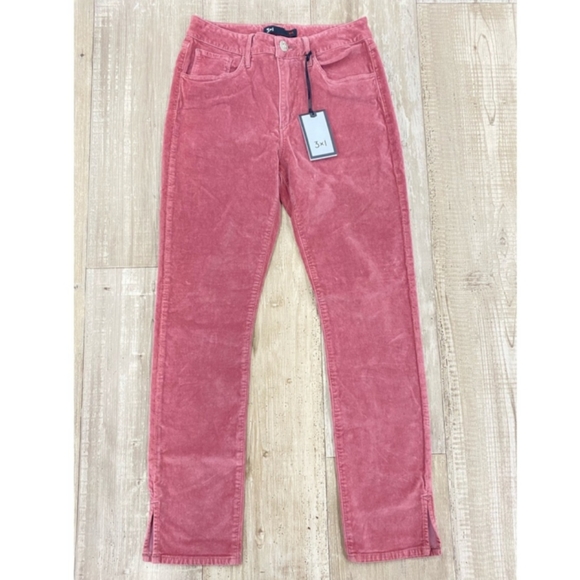 NWT  3x1 NYC Higher Ground Velvet Pants - Picture 2 of 5